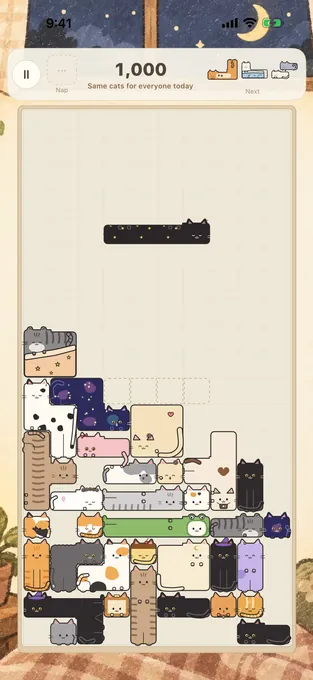 Boxy Cats gameplay at night